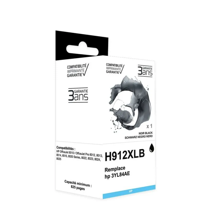 Cartouche remanufacturée HP 912XL - noir - Switch