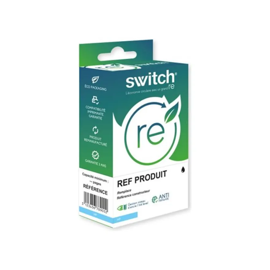 Cartouche remanufacturée HP 912XL - noir - Switch