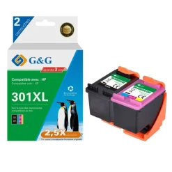 Cartouche remanufacturée HP 901 - cyan, magenta, jaune - G&G