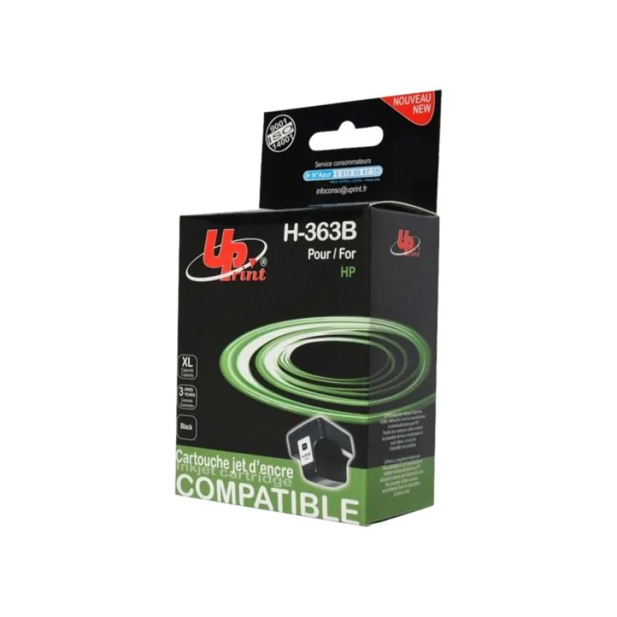 Cartouche remanufacturée HP 363XL - noir - Uprint