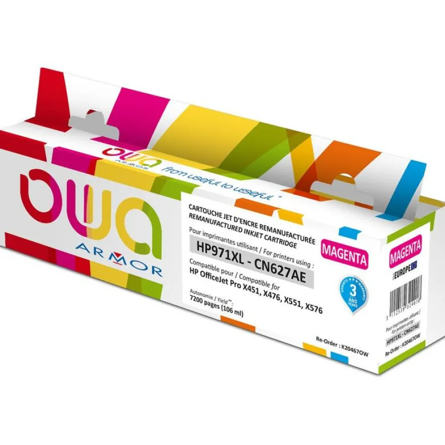 Cartouche remanufacturée HP 971XL - magenta - Owa