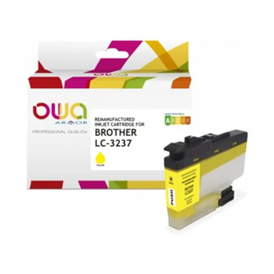 Cartouche remanufacturée Brother LC3237 - Jaune - Owa