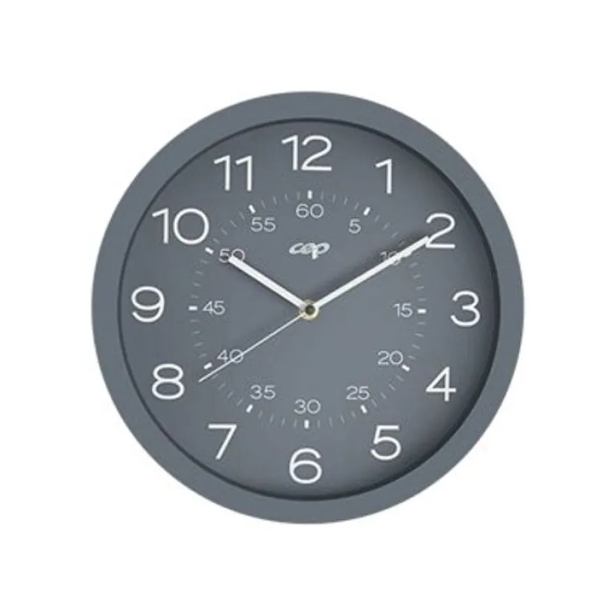 CEP - horloge Mineral magnétique - 30 cm - gris