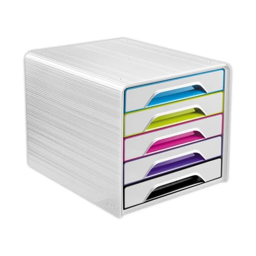 CEP Smoove Arctic - Module de classement 5 tiroirs - blanc/multicolore