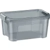 CEP Strata - Boîte de rangement 13L - gris fumé transparent