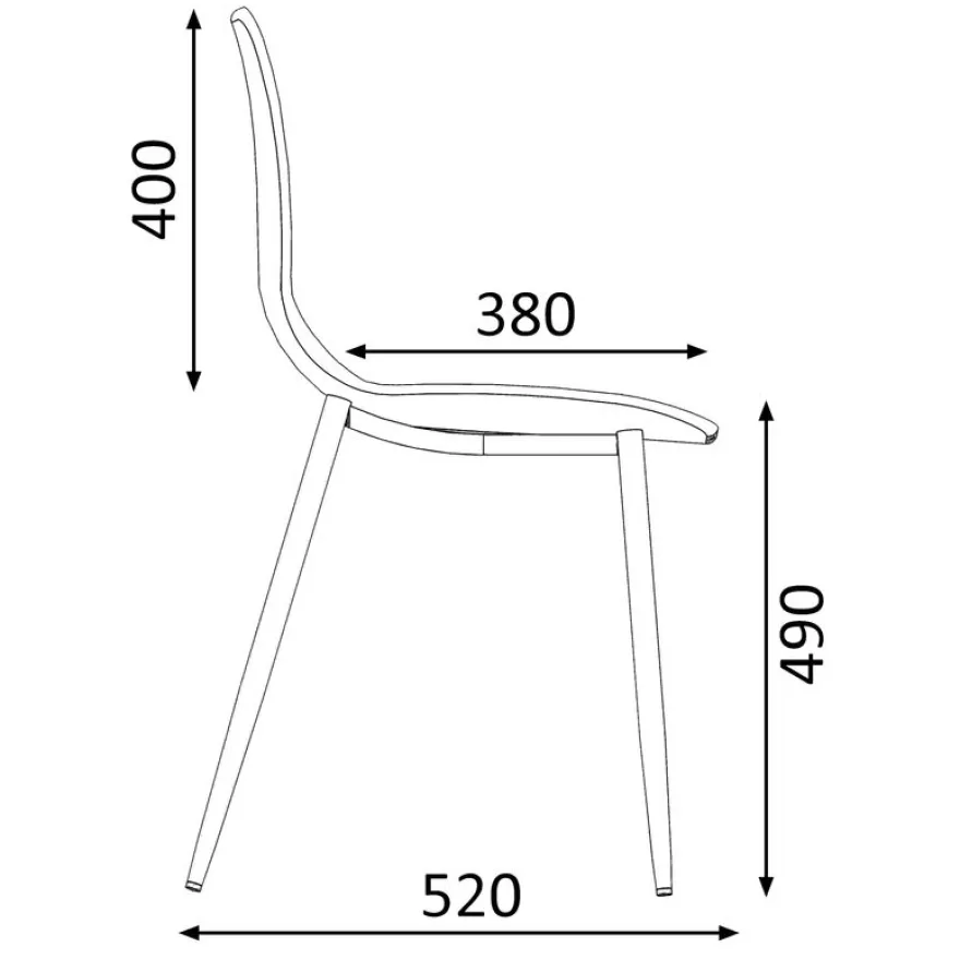 Chaise Chiara - noir