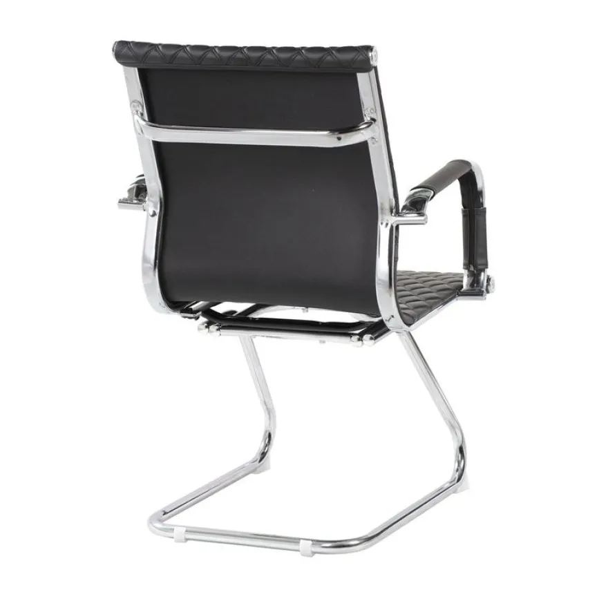Chaise Delaware Luge - accoudoirs intégrés - noir