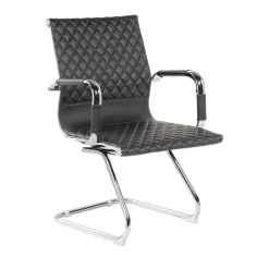 Chaise Delaware Luge - accoudoirs intégrés - noir