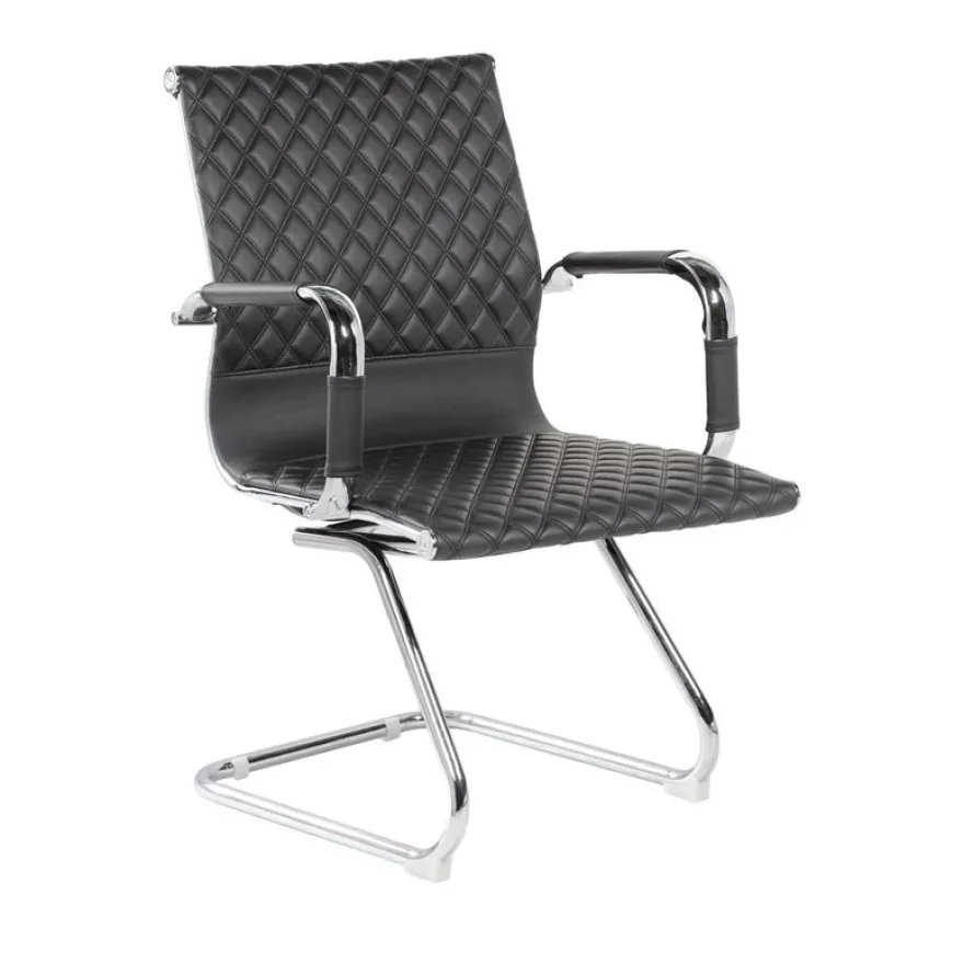 Chaise Delaware Luge - accoudoirs intégrés - noir