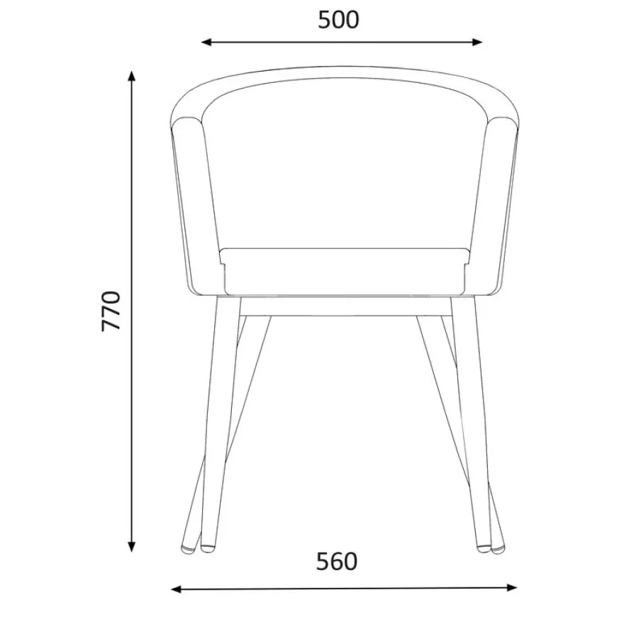 Chaise Ema - vert canard