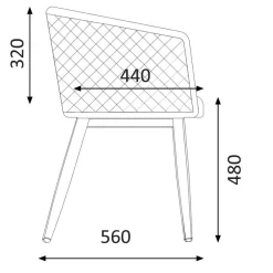 Chaise Ema - vert canard