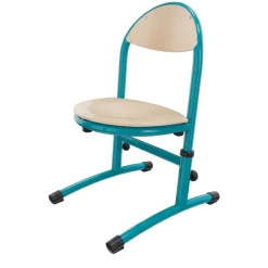 Chaise HÉLIA HR - assise et dossier bois Blueprotech - piètement époxy - T1 à T3