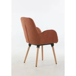 Chaise SHINEO - pieds bois - Terracotta