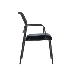 Chaise SYNERGY - accoudoirs en option - noir