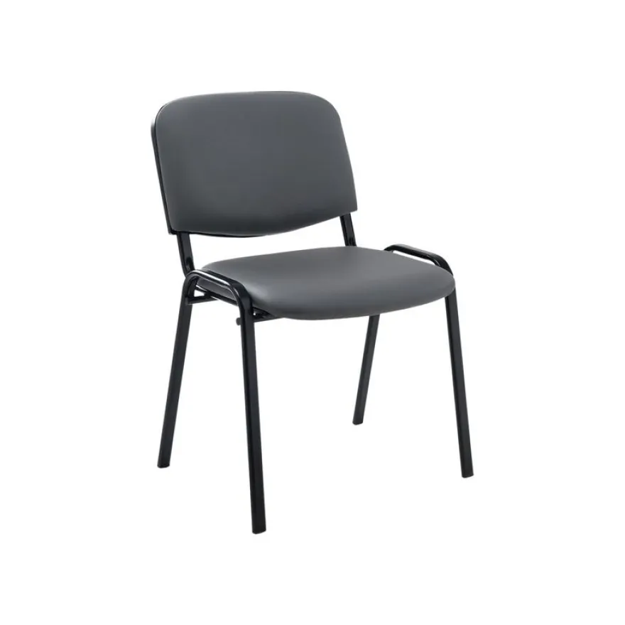 Chaise VISIMILI - empilable par 12 - gris