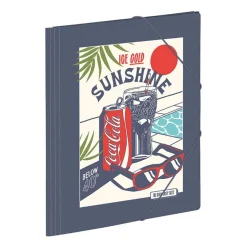 Chemise à élastique 3 rabats - A4 - Coca-Cola Sunshine - Viquel