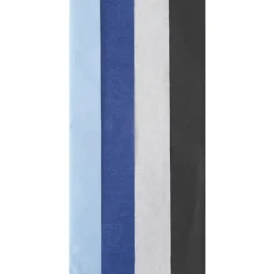 Clairefontaine - 6 feuilles de papier de soie - 50 x 70 cm - bleu/noir