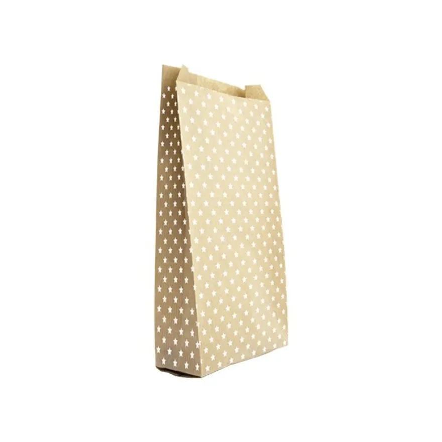 Clairefontaine - 50 Pochettes kraft étoiles - 15 cm x 6 cm x 31 cm