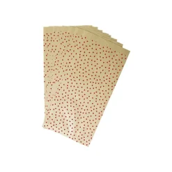 Clairefontaine - 50 Pochettes kraft cœurs - 11 cm x 5 cm x 21 cm