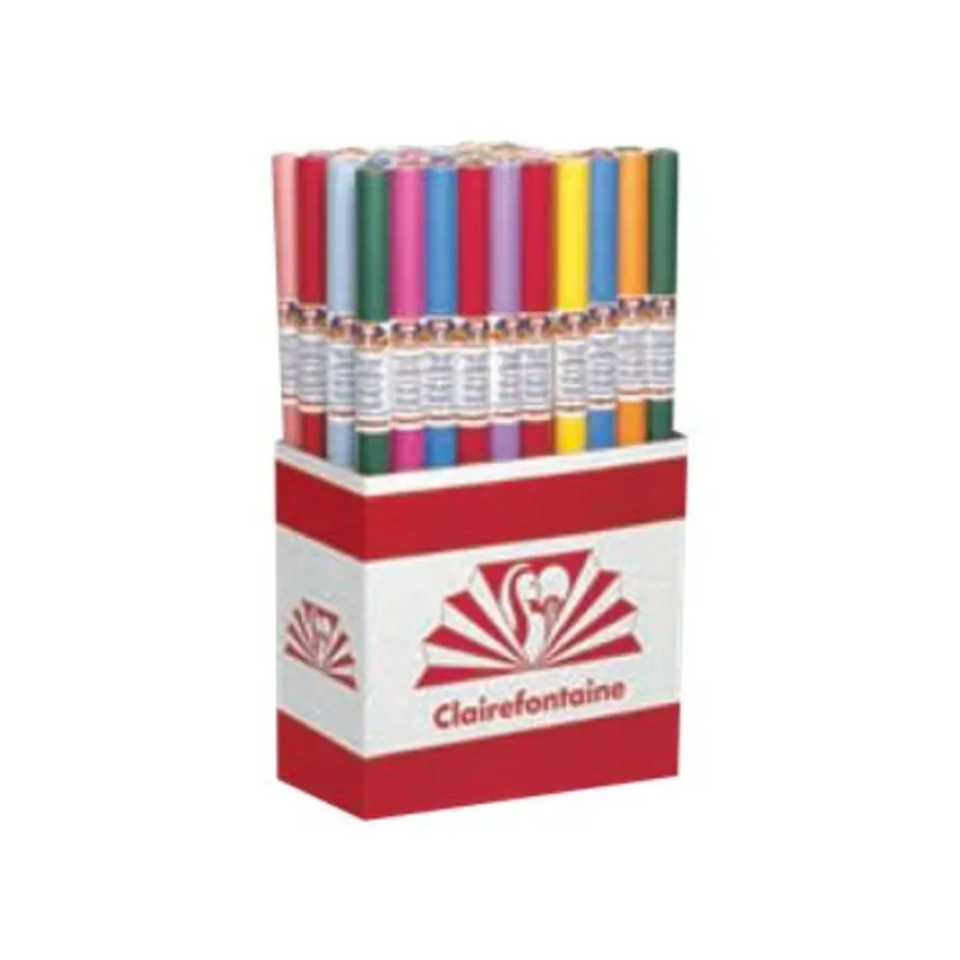 Clairefontaine - 1 rouleau de papier cadeau - 70 cm x 3 m - 65 g/m² - variée