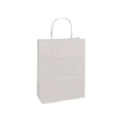 Clairefontaine - 25 Sacs cadeau kraft - 16 cm x 8 cm x 21 cm - blanc