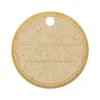 Clairefontaine - 12 Étiquettes cadeau kraft - rond - 8 x 16 cm