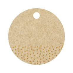Clairefontaine - 12 Étiquettes cadeau kraft - rond - 8 x 16 cm