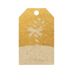 Clairefontaine - 12 Étiquettes cadeau kraft - rectangle - 8 x 16 cm
