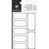 Clairefontaine - 28 Étiquettes rectangulaires - 28,8 x 16 cm - argent