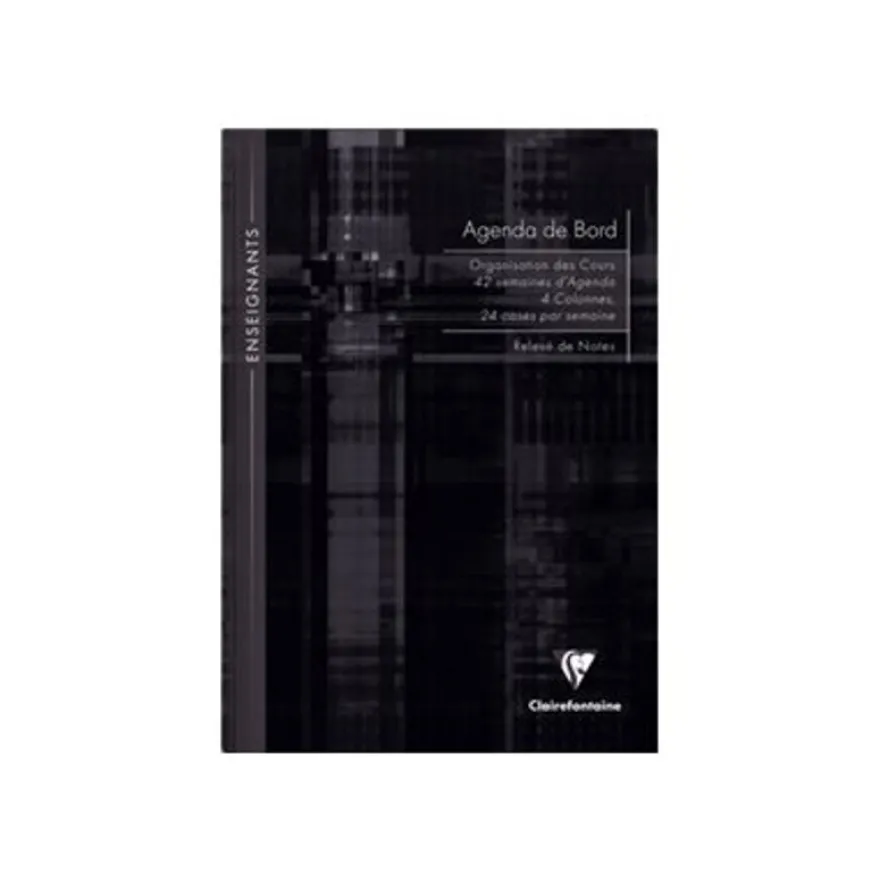 Clairefontaine - Agenda de bord enseignant rigide - A4 - 144 pages - disponible dans différentes couleurs