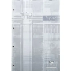 Clairefontaine - Bloc notes Pupitre - A4 - 160 pages - réglé avec marges - perforé