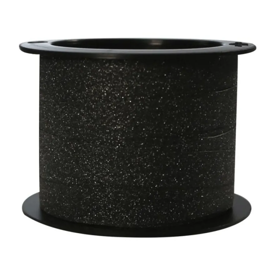 Clairefontaine - Bolduc ruban d'emballage cadeau - 1 cm x 10 m - noir, argent scintillant, or pailleté