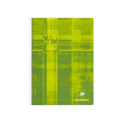 Clairefontaine - Cahier à spirale A4 (21x29,7 cm) - 180 pages - grands carreaux (Seyes) - disponible dans différentes couleurs