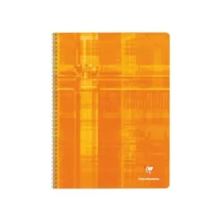 Clairefontaine - Cahier à spirale 24 x 32 cm - 180 pages - petits carreaux (5x5 mm) - disponible dans différentes couleurs