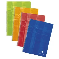 Clairefontaine - Cahier à spirale A4 (21x29,7 cm) - 100 pages - petits carreaux (5x5 mm) - disponible dans différentes couleurs