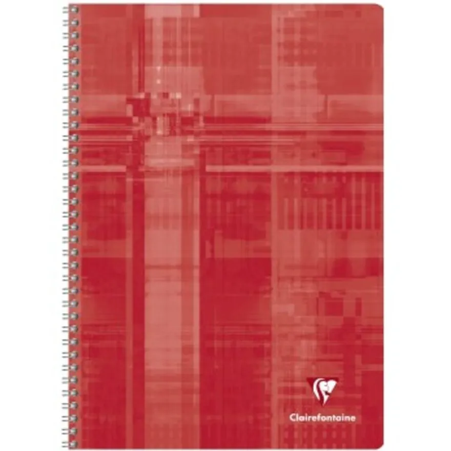 Clairefontaine - Cahier à spirale A4 (21x29,7 cm) - 100 pages - petits carreaux (5x5 mm) - disponible dans différentes couleurs