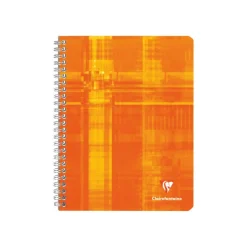 Clairefontaine - Cahier à spirale 17 x 22 cm - 100 pages - petits carreaux (5x5 mm) - disponible dans différentes couleurs
