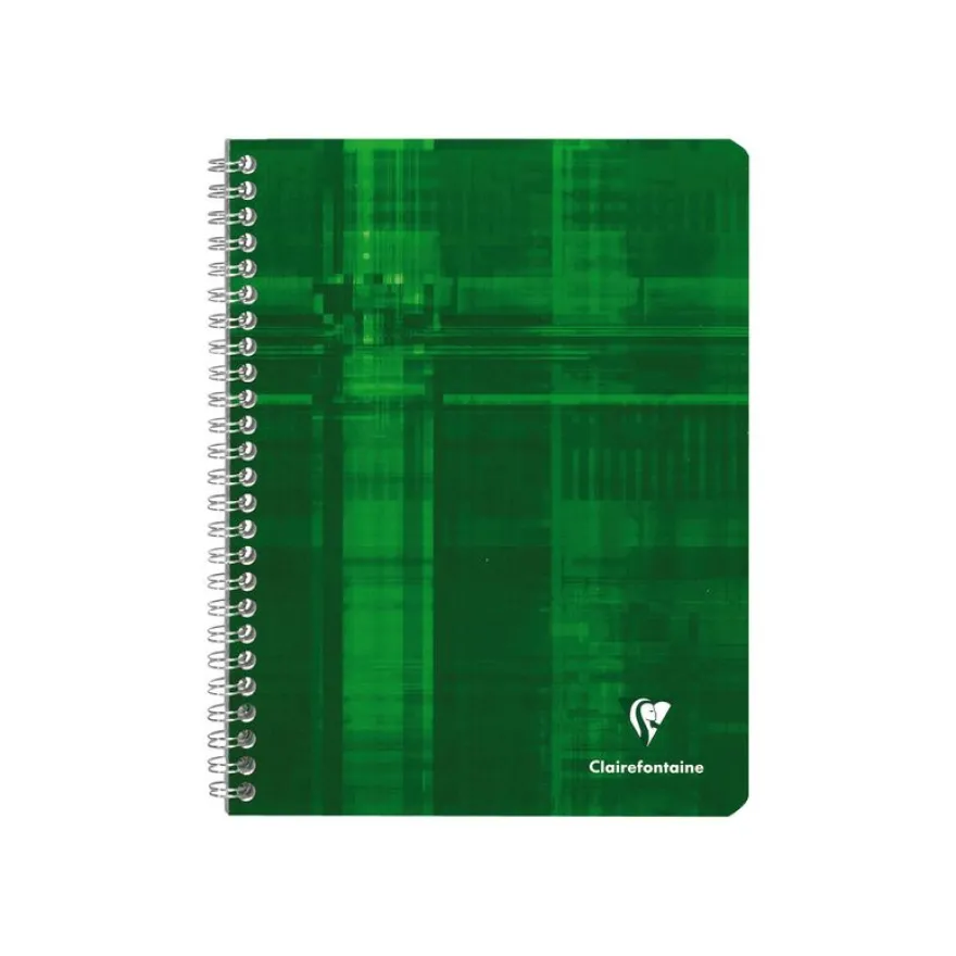 Clairefontaine - Cahier à spirale 17 x 22 cm - 100 pages - petits carreaux (5x5 mm) - disponible dans différentes couleurs