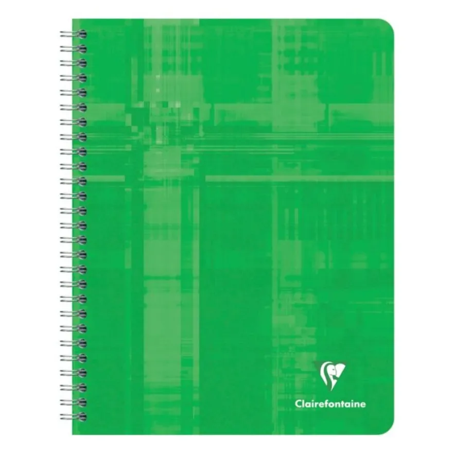 Clairefontaine - Cahier à spirale 17 x22 cm - 180 pages - grands carreaux (Seyes) - disponible dans différentes couleurs
