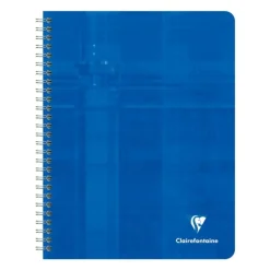 Clairefontaine - Cahier à spirale 17 x22 cm - 180 pages - grands carreaux (Seyes) - disponible dans différentes couleurs