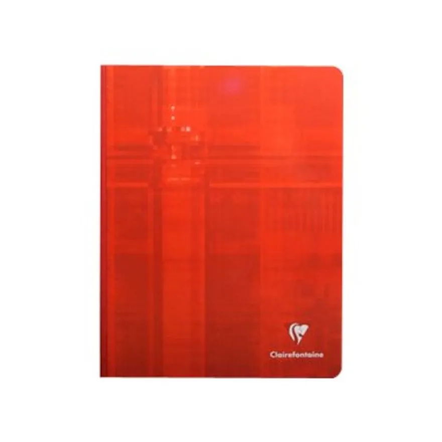 Clairefontaine - Cahier broché 17 x 22 cm - 192 pages - grands carreaux (Seyes) - disponible dans différentes couleurs