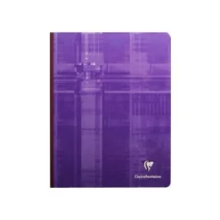 Clairefontaine - Cahier broché 17 x 22 cm - 192 pages - grands carreaux (Seyes) - disponible dans différentes couleurs