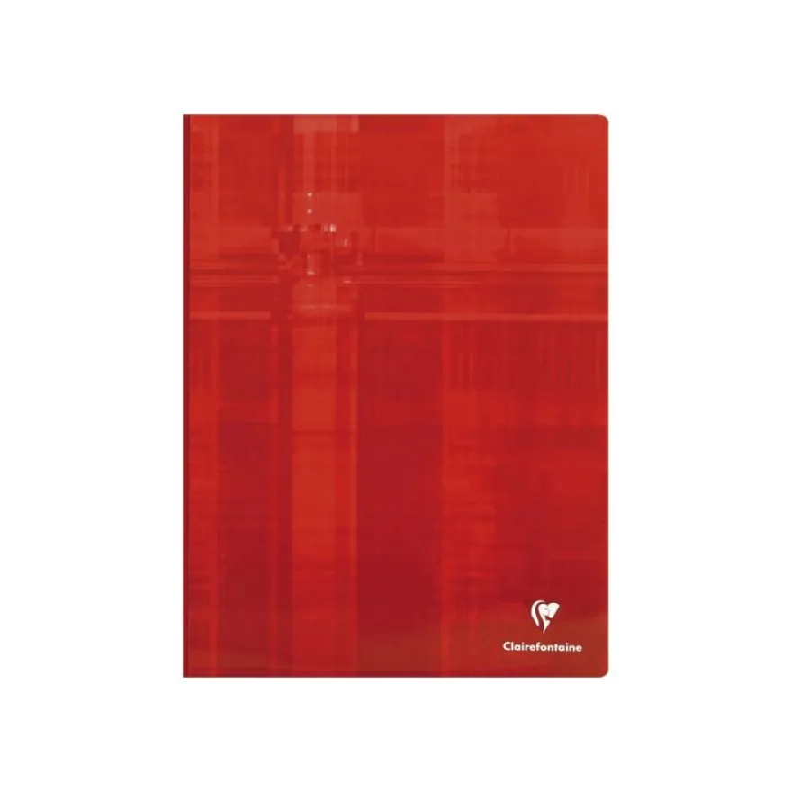 Clairefontaine - Cahier broché 24 x 32 cm - 192 pages - grands carreaux (Seyes) - disponible dans différentes couleurs