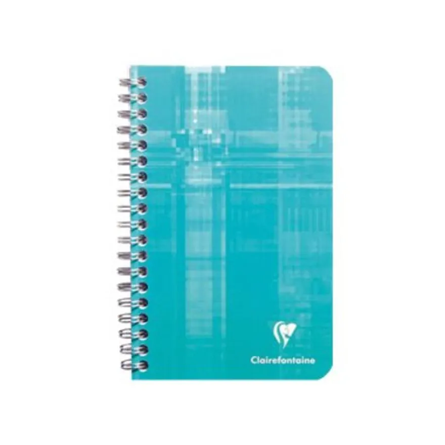 Clairefontaine - Carnet à spirale 11 x 17 cm - 100 pages - petits carreaux (5x5 mm) - disponible dans différentes couleurs