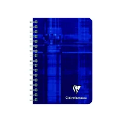 Clairefontaine - Carnet à spirale 9 x 14 cm - 100 pages - petits carreaux (5x5 mm) - disponible dans différentes couleurs