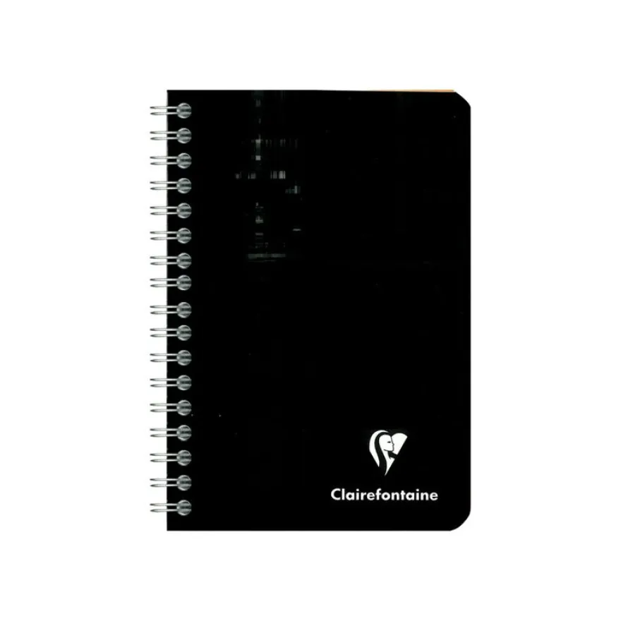 Clairefontaine - Carnet à spirale 9 x 14 cm - 100 pages - petits carreaux (5x5 mm) - disponible dans différentes couleurs