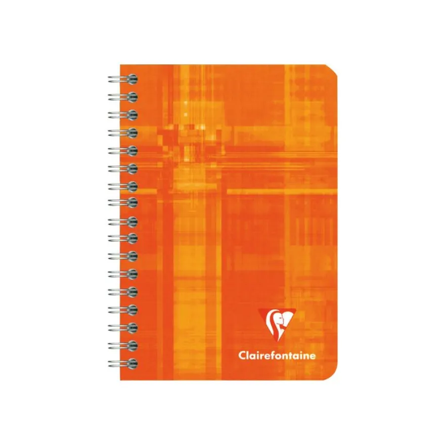 Clairefontaine - Carnet à spirale 9 x 14 cm - 100 pages - petits carreaux (5x5 mm) - disponible dans différentes couleurs