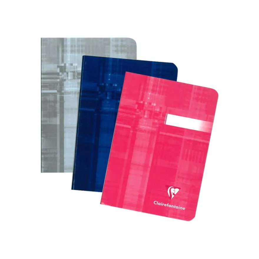 Clairefontaine - Carnet 11 x 15 cm - 96 pages - petits carreaux (5x5 mm) - disponible dans différentes couleurs
