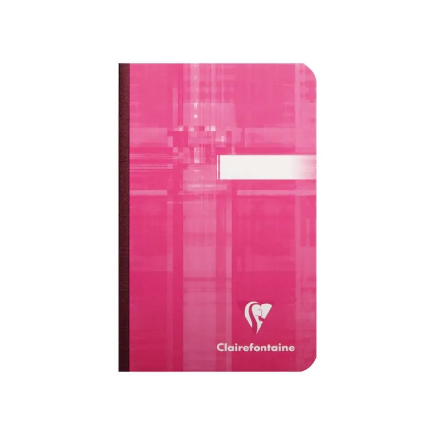 Clairefontaine - Carnet broché 9 x 14 cm - 192 pages - petits carreaux (5x5 mm) - disponible dans différentes couleurs