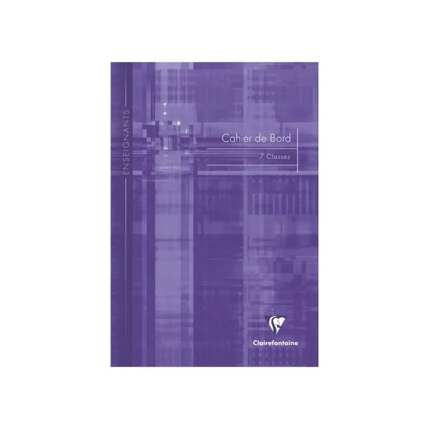 Clairefontaine - Carnet de bord enseignant (7 classes) - A4 - 48 pages - disponible dans différentes couleurs